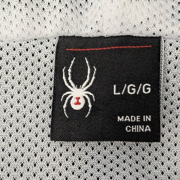 Spyder Optic Men's Water Resistant Jacket Size  L Black / Red - Picture 10 of 12